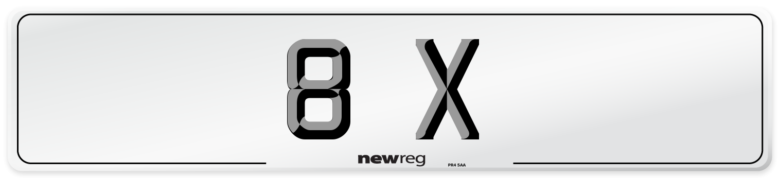 8 X Number Plate from New Reg
